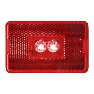 PM V170R Marker/Clearance Light, 9 to 16 V, LED Lamp, Red Lens, Stud Mounting