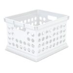 STORAGE CRATE PLSTC WHITE 3QT