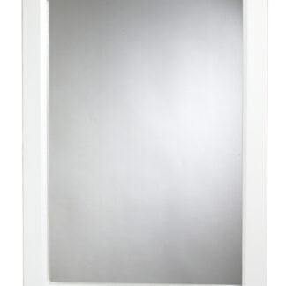 Zenith W231 Medicine Cabinet, 16-3/8 in OAW, 5 in OAD, 22-3/8 in OAH, Plastic, White, 2-Shelf, 1-Door