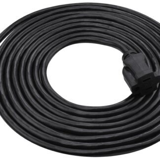 PowerZone OR502615 Extension Cord, 16/3 AWG Cable, 15 ft L, 13 A, Black