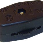 Atron LA973 In-Line Cord Switch, Switch, Brown