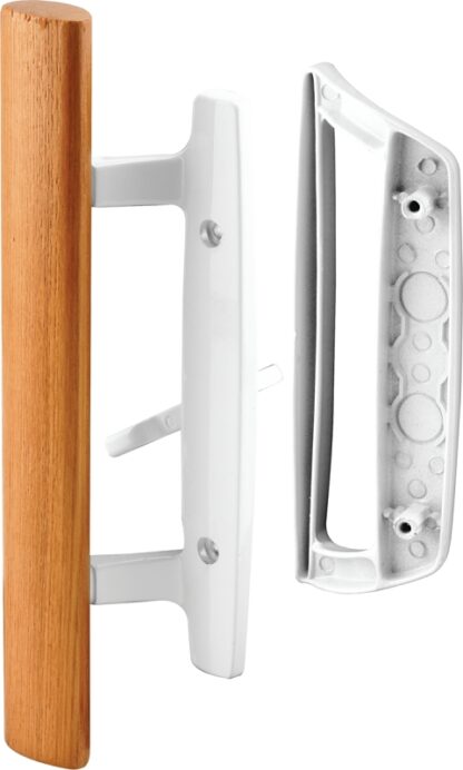 Prime-Line C 1204 Door Pull Set, 2-1/8 in W, 1-13/16 in D, Wood, Painted