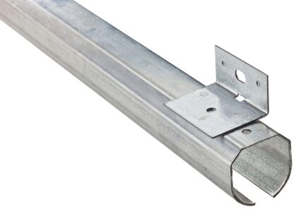 National Hardware N193-946 Round Rail, Steel, Galvanized, 2-13/32 in W, 2-3/8 in H, 96 in L Sells in Quantity of 2