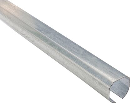 National Hardware N193-789 Round Rail, Steel, Galvanized, 2-3/8 in W, 2-13/32 in H, 144 in L