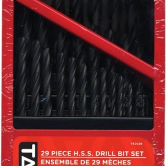 Task T40029 Drill Bit Set, 29-Piece, HSS