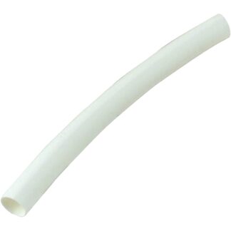 GB HST-375W Heat Shrink Tubing, 3/8 in Expanded, 3/16 in Recovered Dia, 4 in L, Polyolefin, White