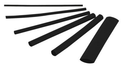 GB HST-ASTB Heat Shrink Tubing, 3/32 in Expanded, 3/64 in Recovered Dia, 4 in L, Polyolefin, Black