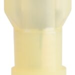 GB 10-155F Disconnect Terminal, 600 V, 12 to 10 AWG Wire, 1/4 in Stud, Vinyl Insulation, Yellow