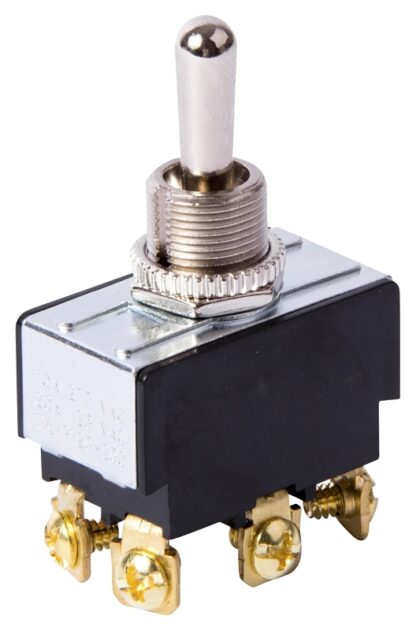 GB GSW-123 Toggle Switch, 125/250 V, DPDT, Screw Terminal