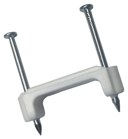 Gardner Bender PS-175J Cable Staple, 3/4 in L Leg, 0.39 in W Crown, Polyethylene, White