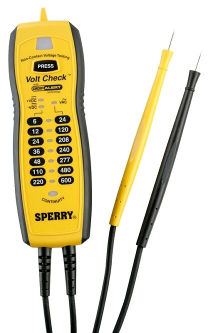 Sperry Instruments Volt Check Series VC61000 Continuity Tester, LED Display, Functions: Voltage