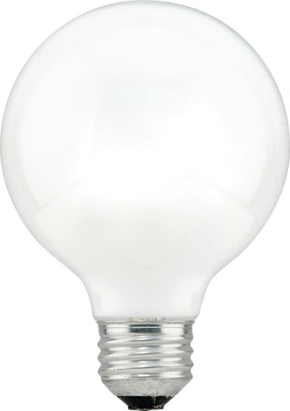 Sylvania 15882 Incandescent Lamp, 40 W, G25 Lamp, Medium Lamp Base, 260 Lumens, 2850 K Color Temp, Soft White Light