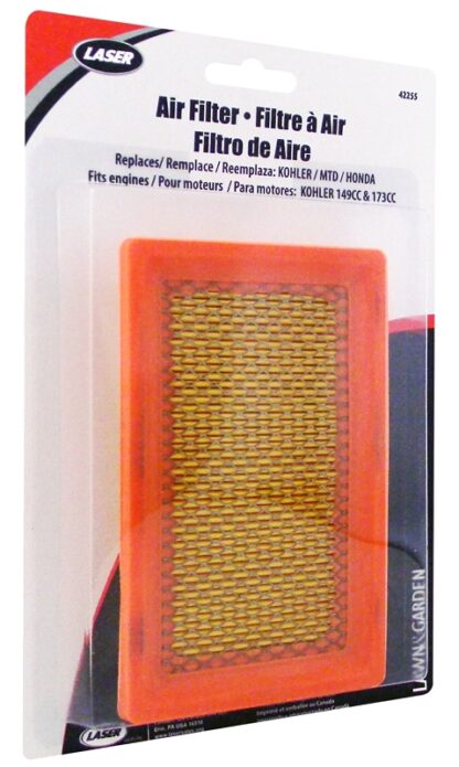 Laser 42255 Air Filter, For: 4.8 hp and Kohler Vertical Engine Lawn Mowers