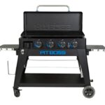 Pit Boss PB4BGD2 Ultimate Lift-Off Griddle, 46,000 Btu, Propane, 4-Burner, 647 sq-in Primary Cooking Surface