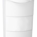 Pro-Df P57000 Standard Mailbox, 440 cu-in, Plastic, Textured, White, 8-1/4 in W, 4 in D, 13-3/4 in H