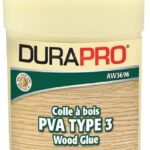 Dura Pro AW3696-236 PVA Type 3 Wood Glue, Yellow, 236 mL, Pail