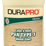 Dura Pro AW3696-473 PVA Type 3 Wood Glue, Yellow, 473 mL, Pail