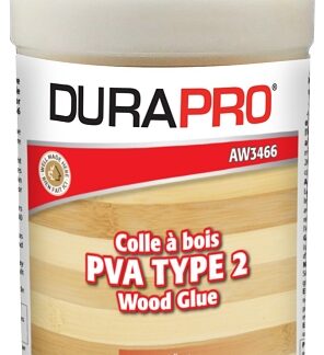 Dura Pro AW3466-473 PVA Type 2 Wood Glue, White, 473 mL