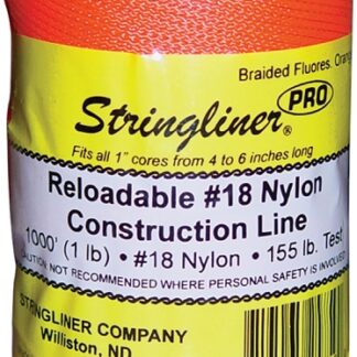 Stringliner Pro Series 35759 Construction Line, #18 Dia, 1000 ft L, 165 lb Working Load, Nylon, Fluorescent Orange