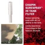 Chapin 20000 Handheld Sprayer, 1 gal Tank, Poly Tank, 34 in L Hose, White