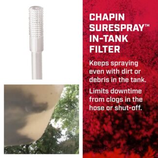 Chapin 20000 Handheld Sprayer, 1 gal Tank, Poly Tank, 34 in L Hose, White