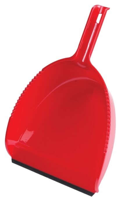 Vileda 117680 Dustpan, 13.3 in L, 9 in W, Plastic, Red