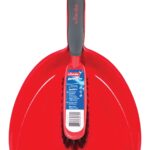 Vileda 148237 Dustpan, 12.9 in L, 9.2 in W, Plastic, Black/Red