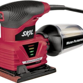 SKIL 7292-02 Palm Sander, 2 A, 1/4 in Sheet, Includes: (1) Paper Punch Plate and (1) 7292-02 Sheet Palm Sander