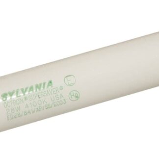 Sylvania 22179 Fluorescent Bulb, 28 W, T8 Lamp, Medium G13 Lamp Base, 2590 Lumens, 4100 K Color Temp, Daylight Light Sells in Quantity of 30