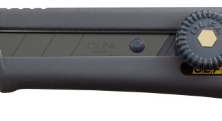 Olfa Comfort-Grip Series 1118008 Ratchet-Lock Utility Knife, 18 mm W Blade, Stainless Steel Blade, Cushion-Grip Handle