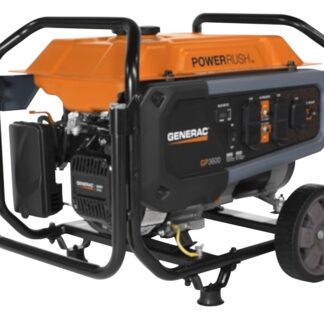 Generac GP Series 7677 Portable Generator, 30 A, 120 V, Oil, 3.7 gal Tank, 10.5 hr Run Time, Recoil Start