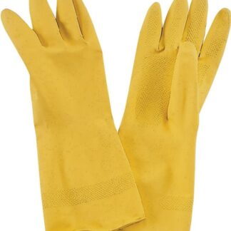 ProSource PVG-12B Disposable Work Gloves, For All Genders, L, 12.6 in L, Straight Thumb, Wide Cuff, Latex Sells in Quantity of 12