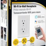 PowerZone ORWFIRC01 Wi-Fi Controlled Receptacle, 1-Pole, 125 V, Grounded Socket, Wi-Fi, White