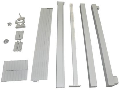 Regal ASGP-0W Gate Kit, 42 in H, Aluminum, White, Powder-Coated