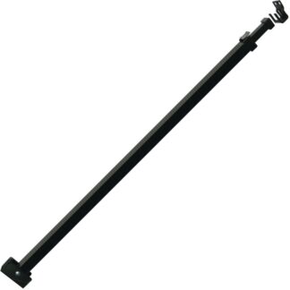 Ideal Security SK110BL Door Security Bar, 25-3/4 to 47-1/2 in L, Aluminum, Black