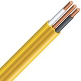 Romex 47175520 Building Wire, Yellow Sheath, 12 AWG Wire, 2-Conductor, 20 m L, Copper Conductor, PVC Insulation