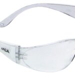 Safety Works 10006315 Close-Fitting Safety Glasses, Anti-Fog, Anti-Scratch Lens, Rimless Frame, Clear Frame