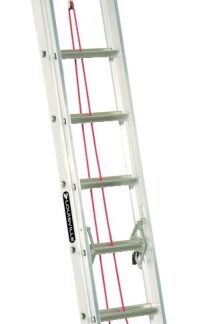 Louisville L-2324-20 Extension Ladder, 240 in H Reach, 200 lb, 1-1/2 in D Step, Aluminum