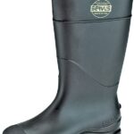 Servus 18822-11 Non-Insulated Knee Boots, 11, Black, PVC Upper, Insulated: No