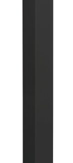 Imperial P214622 Stair Post, 2 in L, 2 in W, 46-1/2 in H, Aluminum, Black