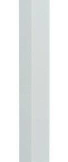 Imperial P204022 Stair Post, 2 in L, 2 in W, 40-1/2 in H, Aluminum, White