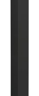 Imperial P214022 Stair Post, 2 in L, 2 in W, 40-1/2 in H, Aluminum, Black