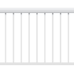 Imperial Legacy KD403646W Railing, 46 in L Actual, Aluminum, White