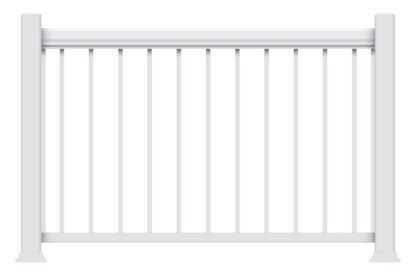 Imperial Legacy KD403646W Railing, 46 in L Actual, Aluminum, White