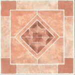 ProSource CL2071 Vinyl Floor Tile, 12 in L Tile, 12 in W Tile, Square Edge, Diamond Stone