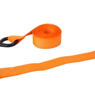 ProSource FH64052 Tie-Down, 1 in W, 10 ft L, Polyester Webbing, Metal Ratchet, Orange, 400 lb, S-Hook End Fitting