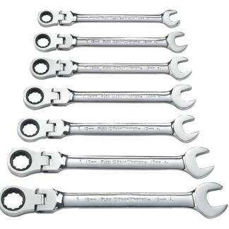 GearWrench 9900D Wrench Set, 7-Piece, Steel, Specifications: Metric Measurement