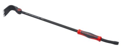 Crescent CODE RED Series DB30X Pry Bar, 30 in L, Flat End, Nail Slot Tip, Steel, Black, 4-1/8 in W