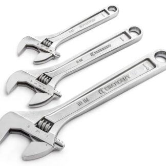 Crescent AC3PC Wrench Set, 3-Piece, Alloy Steel, Polished/Satin Chrome