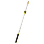 Richard 95084 Extension Pole, 6 to 12 ft L, Aluminum, Ergonomic, Soft-Grip Handle, Black/Yellow